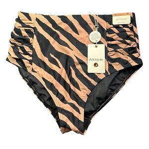ARTESANDS women’s BenGalay Botticelli high waist animal print swim bottom size 8